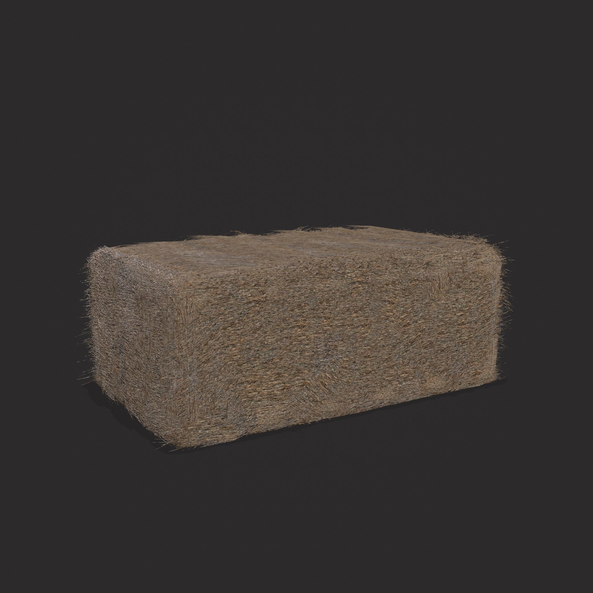 Hay Bales Low-poly 3D model_13