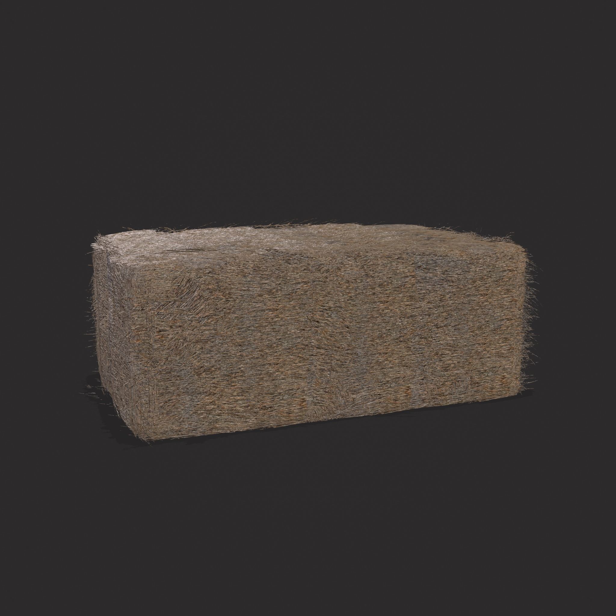 Hay Bales Low-poly 3D model_15