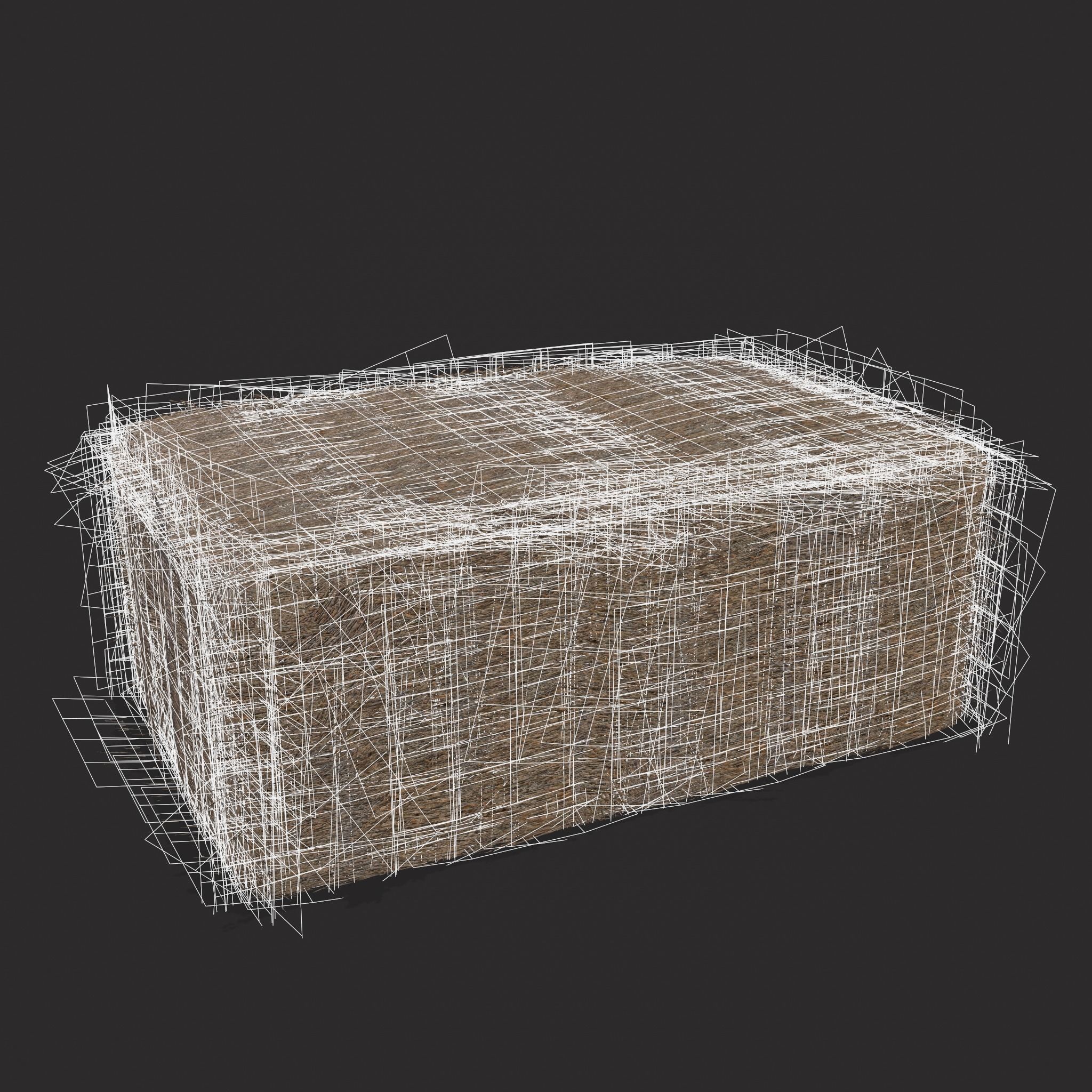 Hay Bales Low-poly 3D model_24