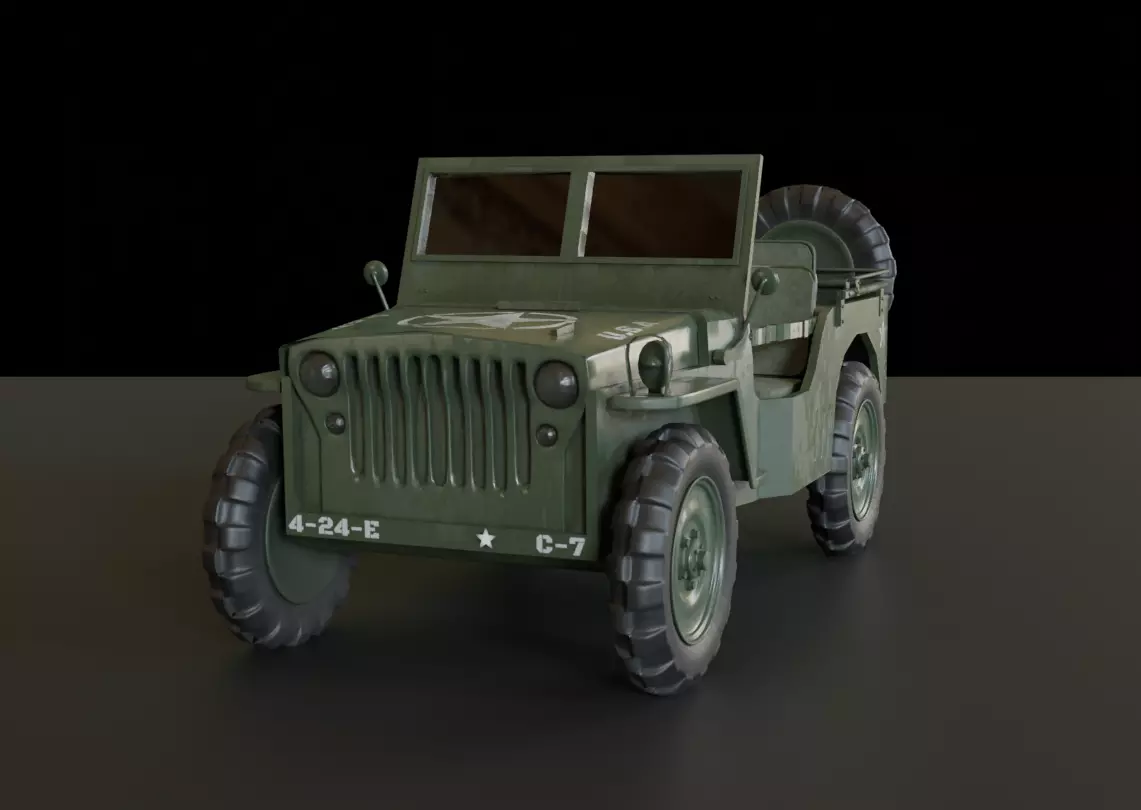 Armour Jeep 3D model