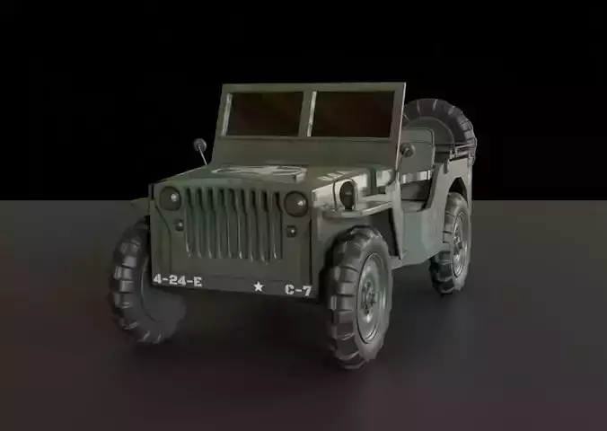 Armour Jeep 3D model