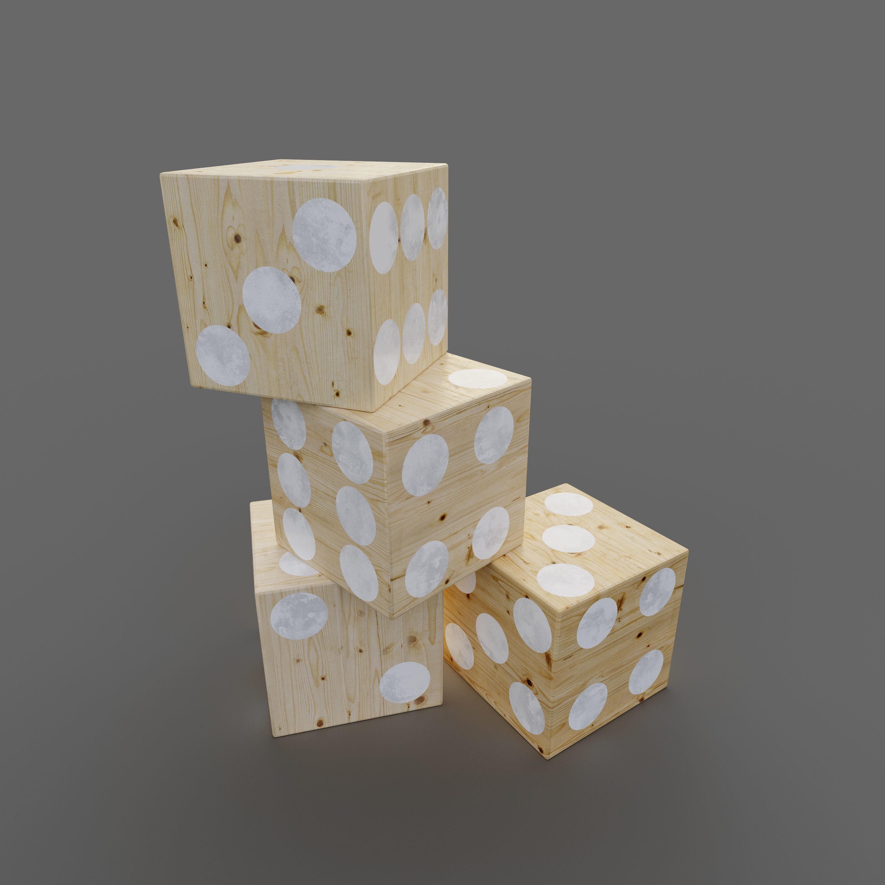 Playground wooden arch 3D model_5