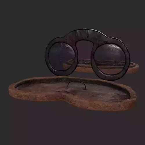 Medieval Glasses and Case 