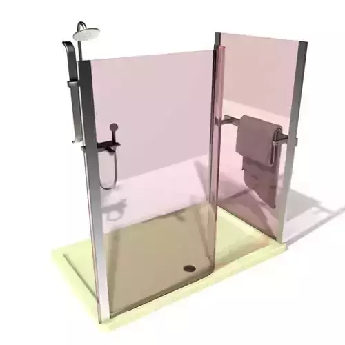Transparent Shower Cabin