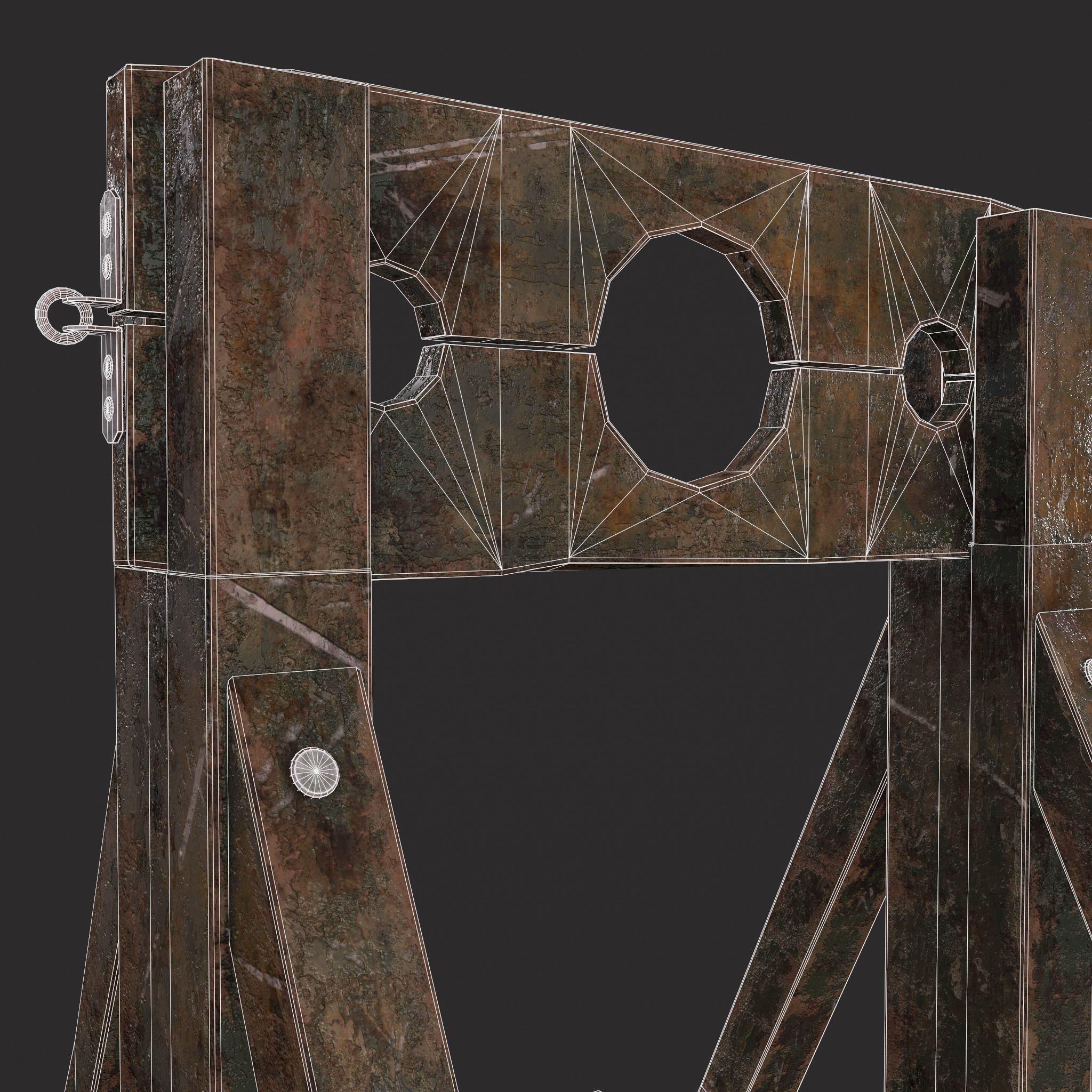 Medieval Stock  Low-poly 3D model_8