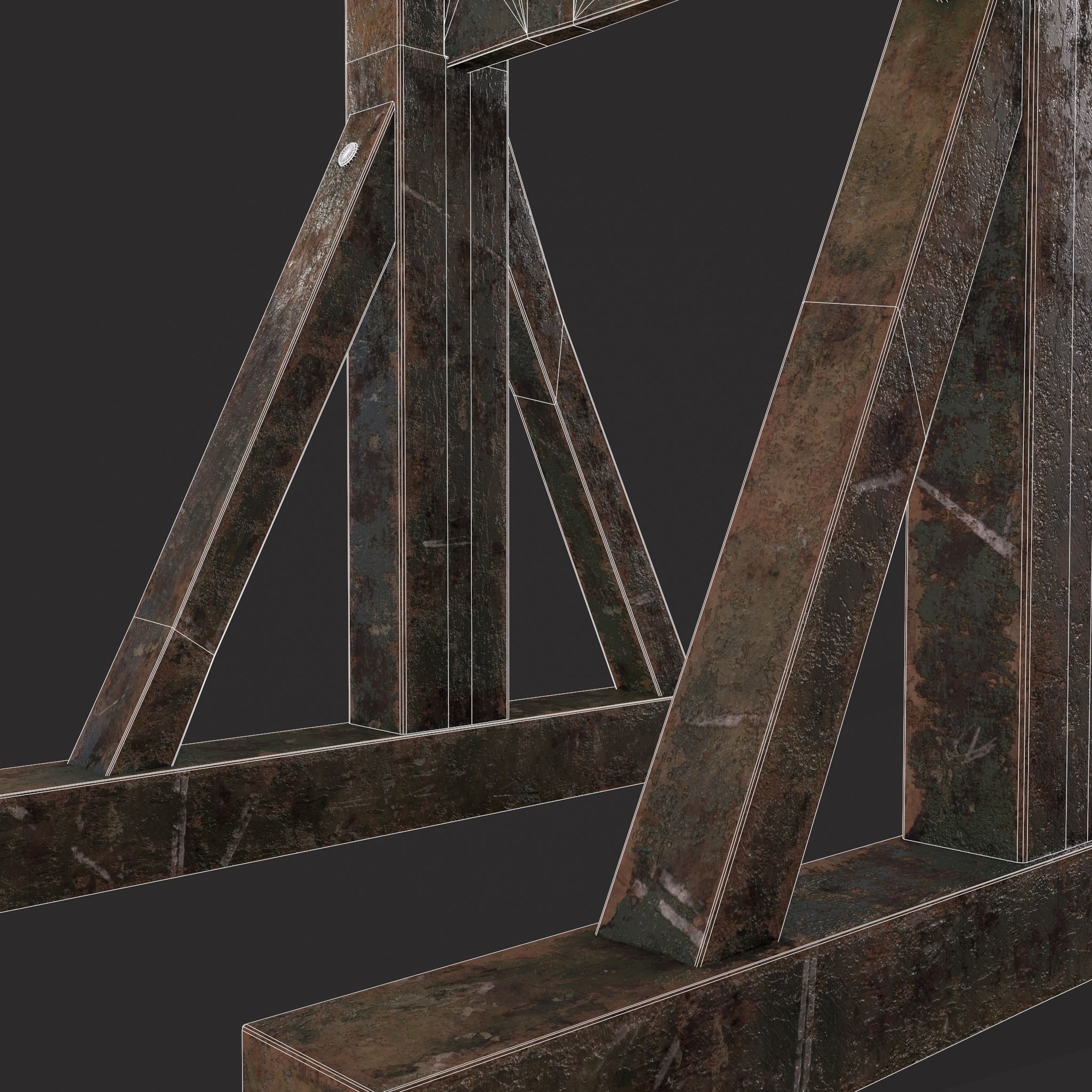 Medieval Stock  Low-poly 3D model_10