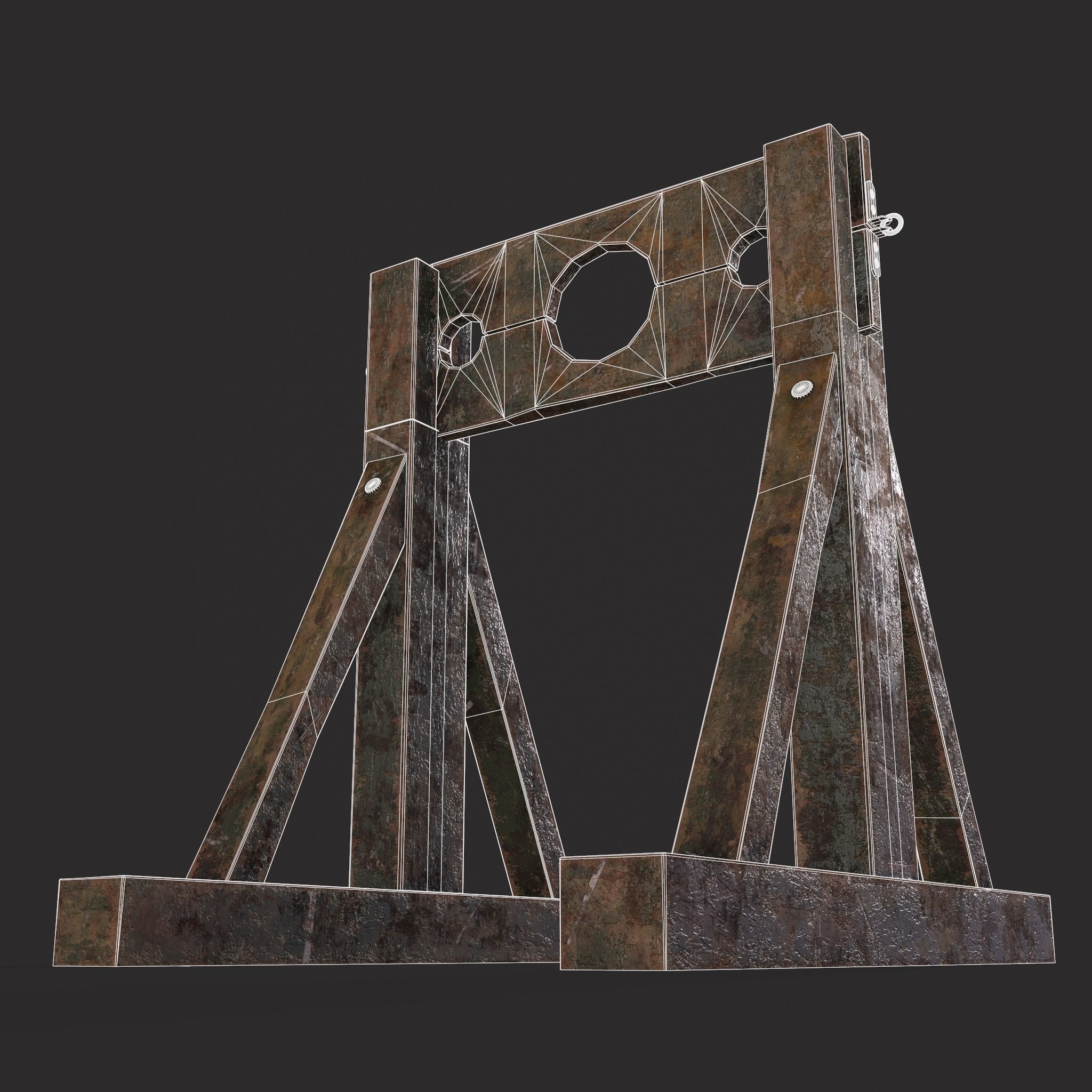 Medieval Stock  Low-poly 3D model_14