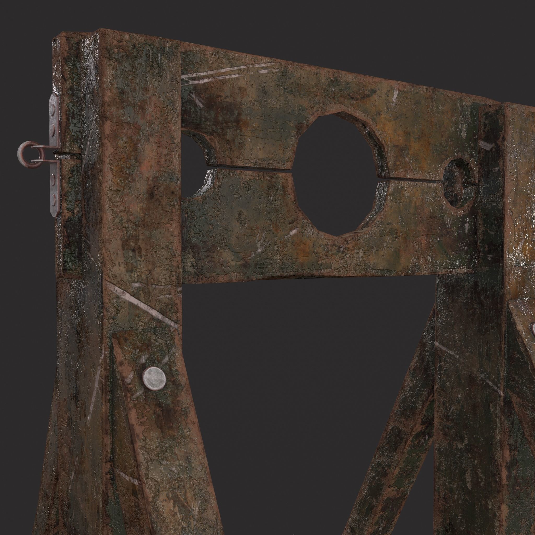 Medieval Stock  Low-poly 3D model_7