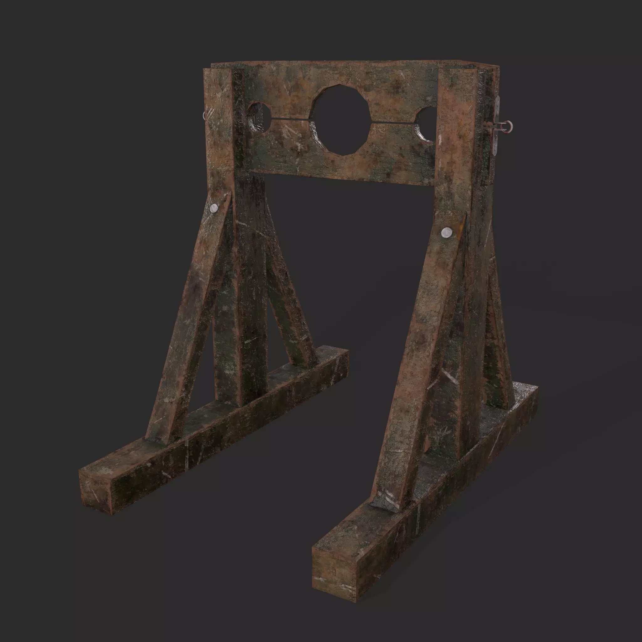 Medieval Stock  Low-poly 3D model_0