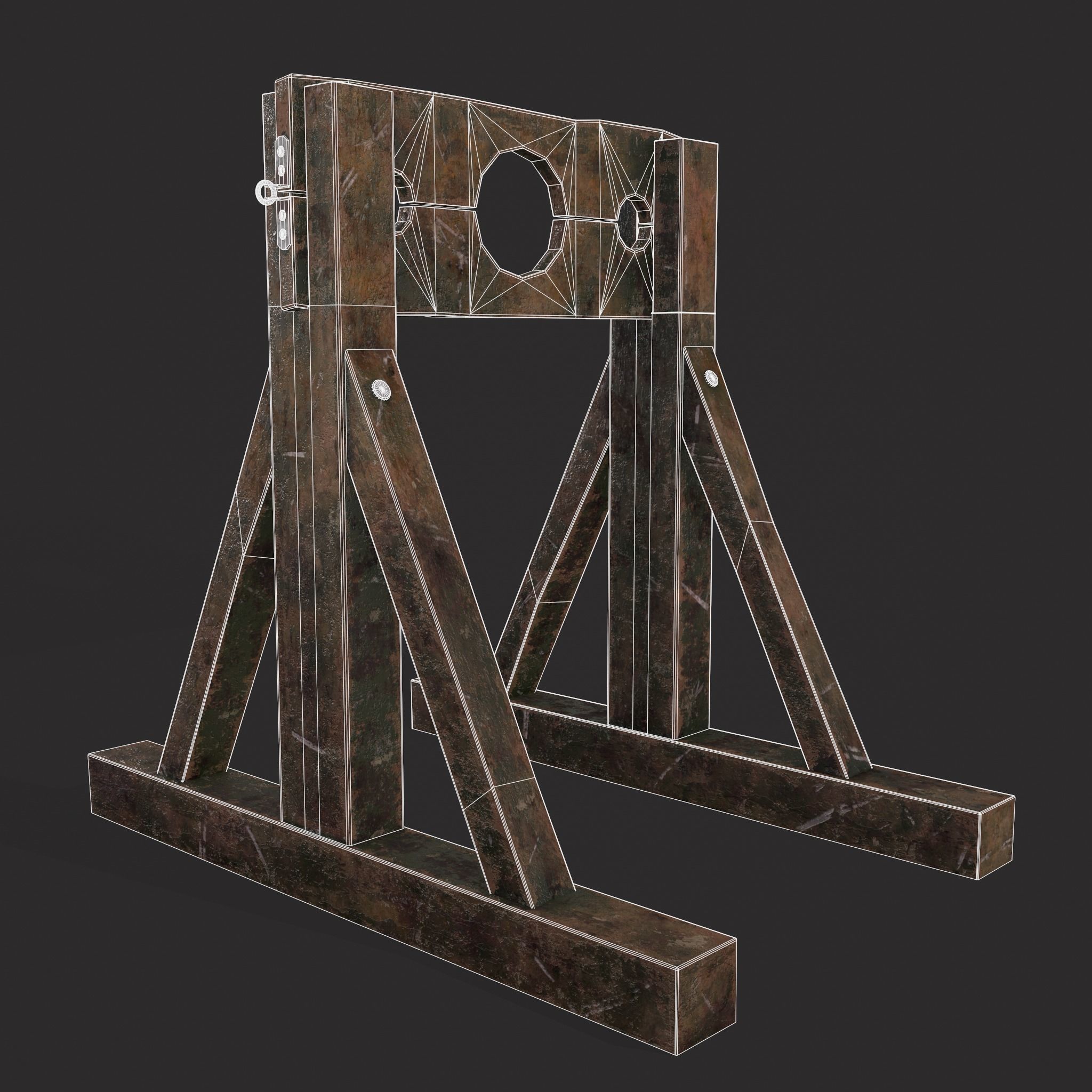 Medieval Stock  Low-poly 3D model_20