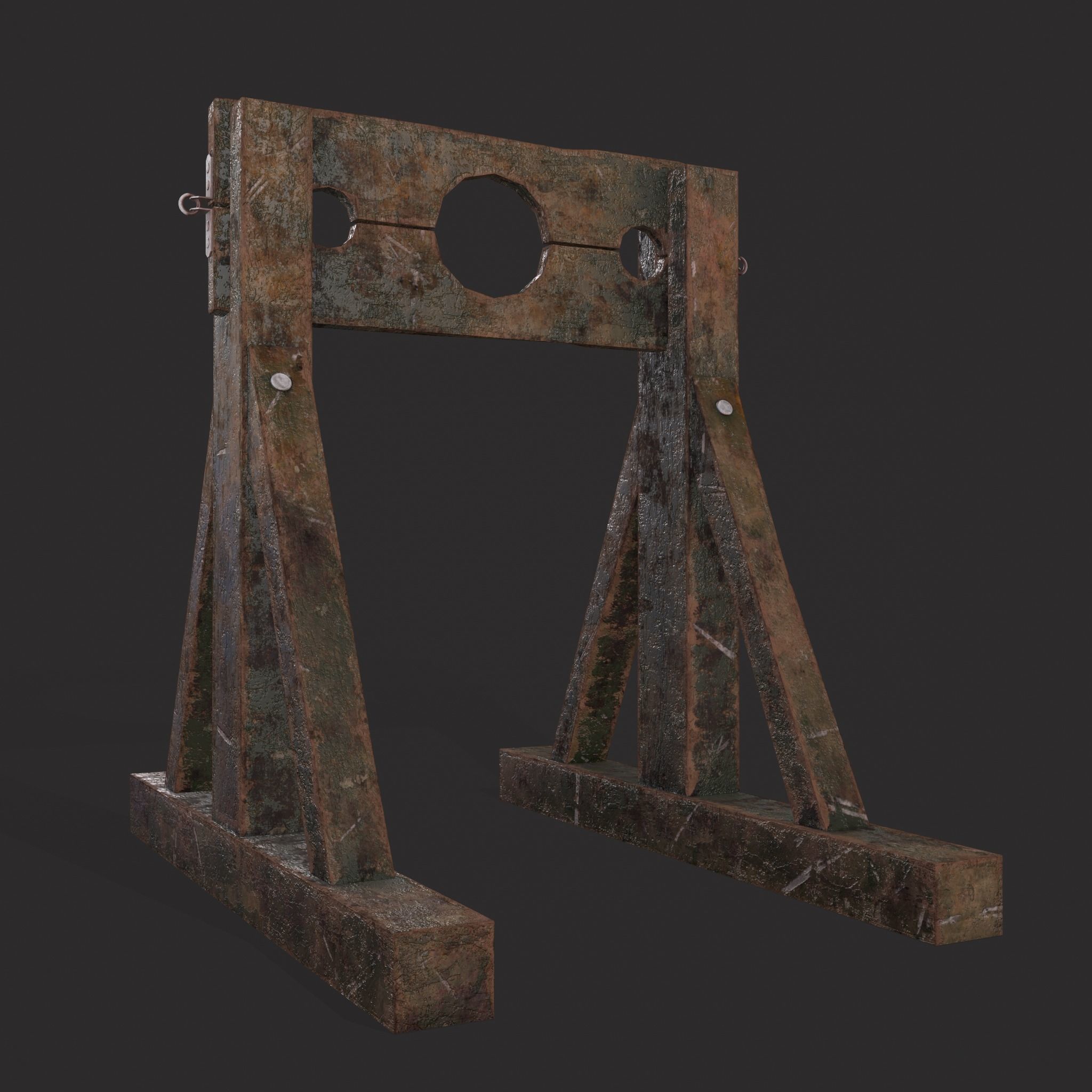 Medieval Stock  Low-poly 3D model_3