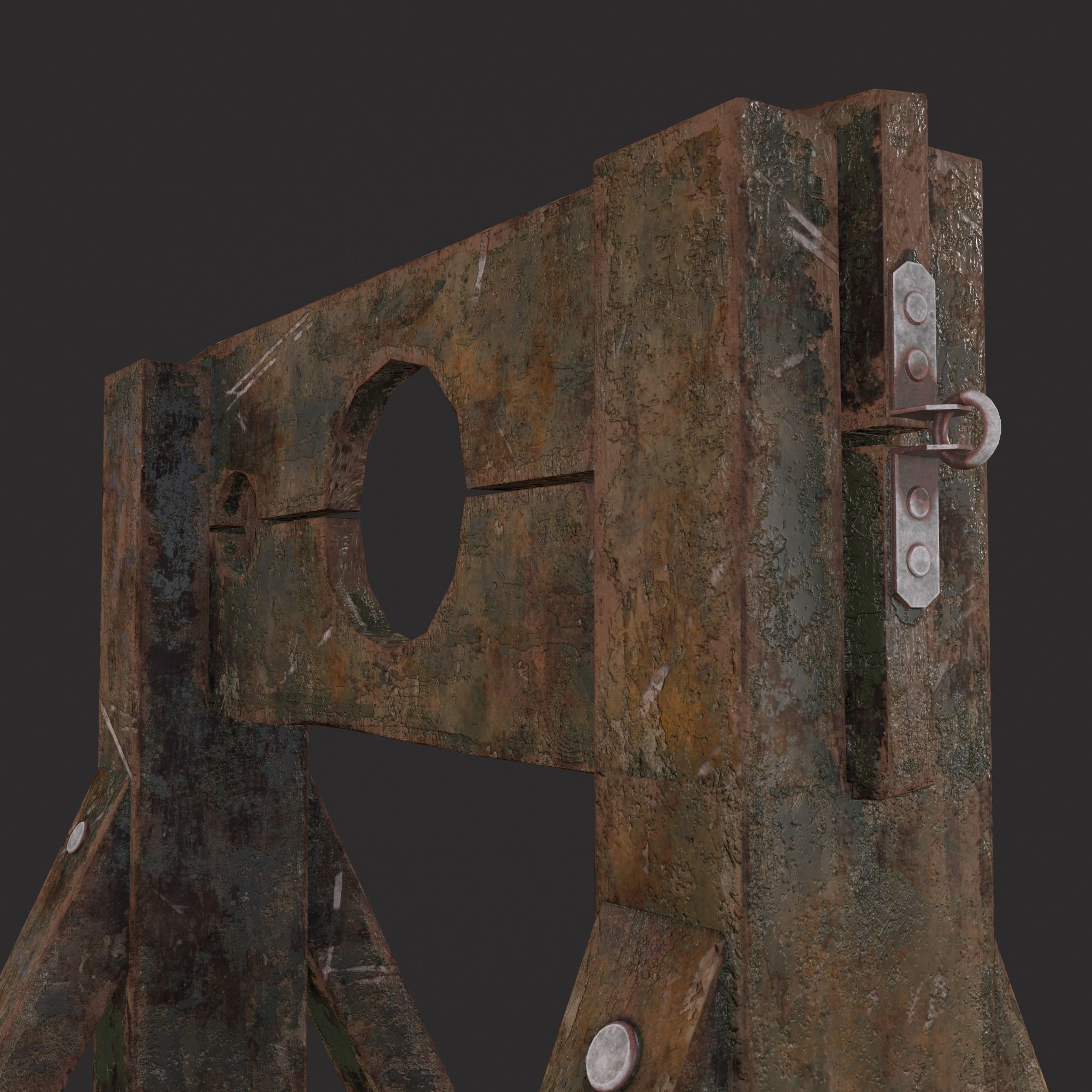 Medieval Stock  Low-poly 3D model_5