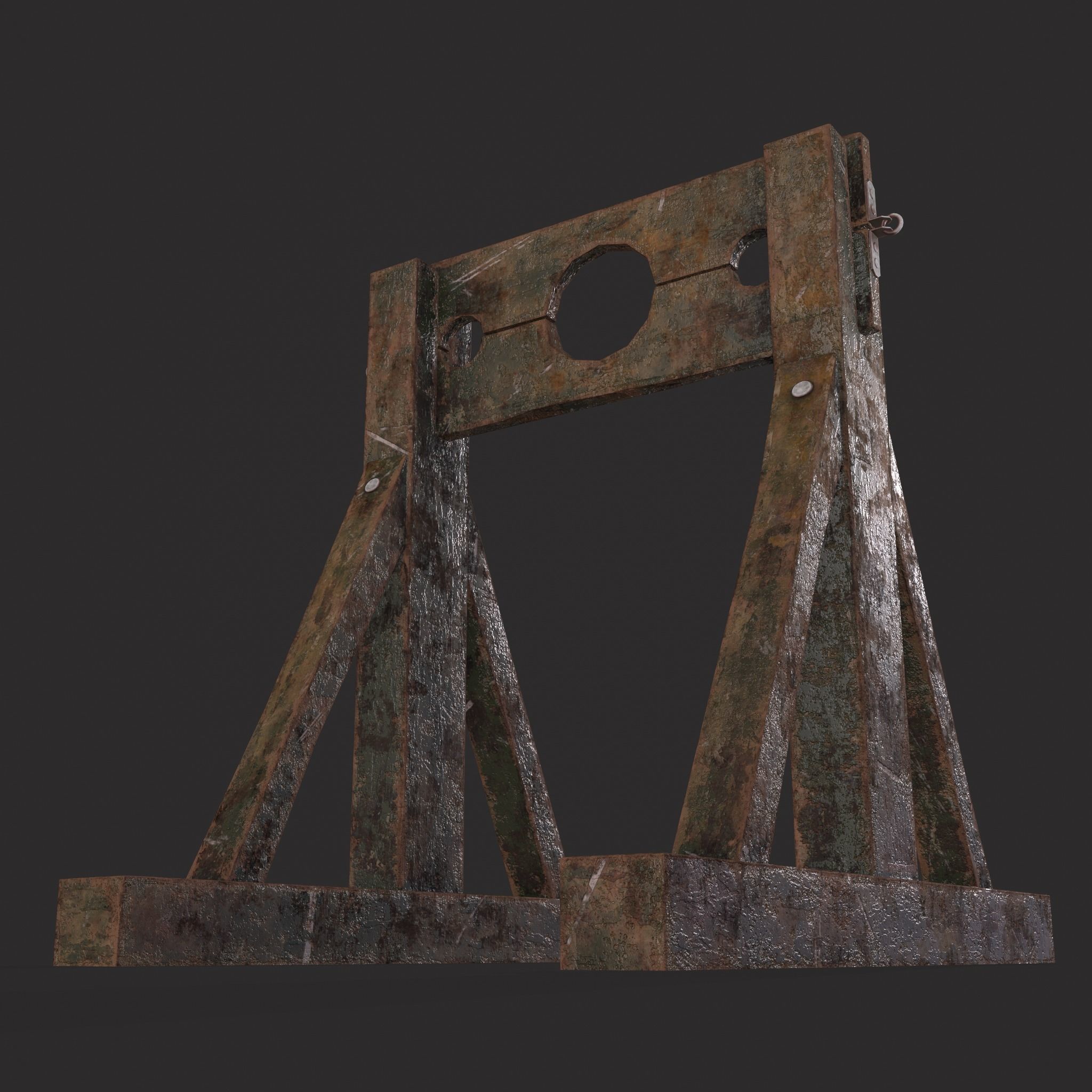 Medieval Stock  Low-poly 3D model_13