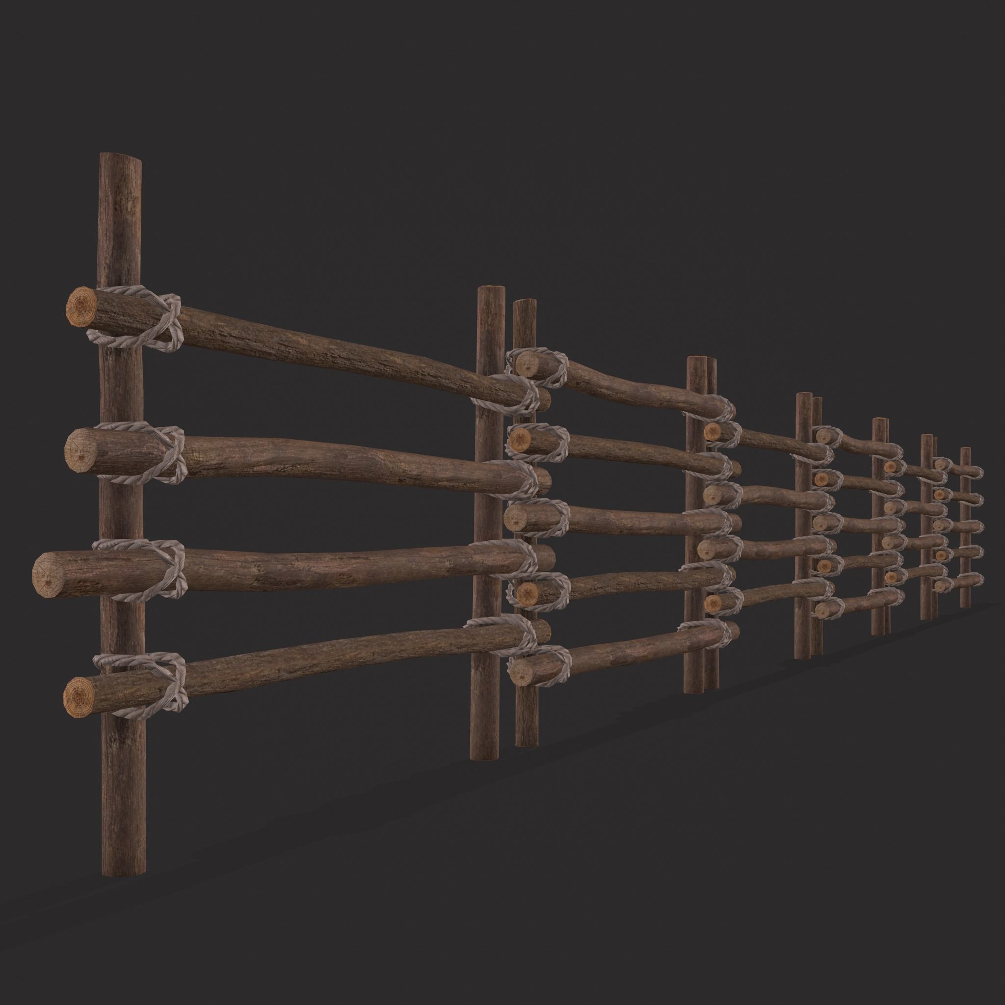 Small Animal Fences Low-poly 3D model_32