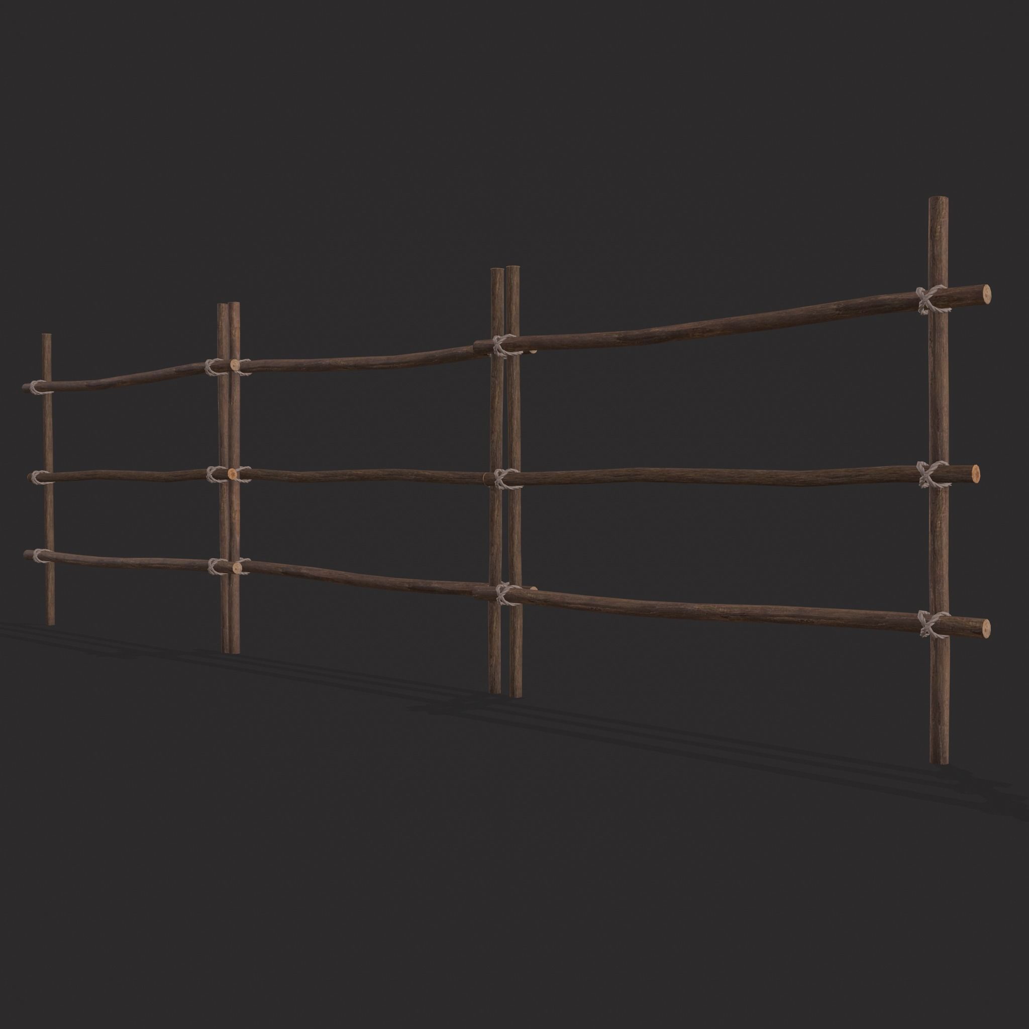 Small Animal Fences Low-poly 3D model_44