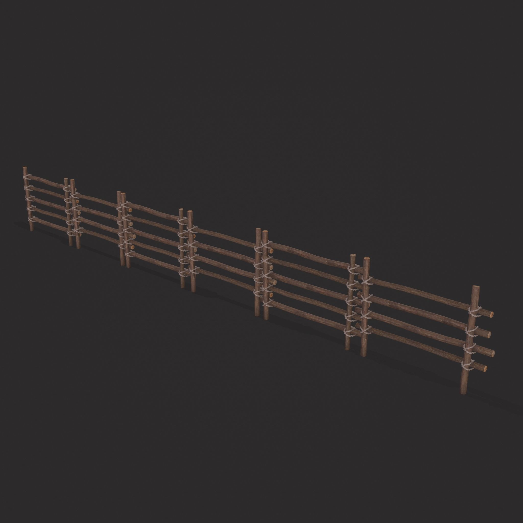 Small Animal Fences Low-poly 3D model_28