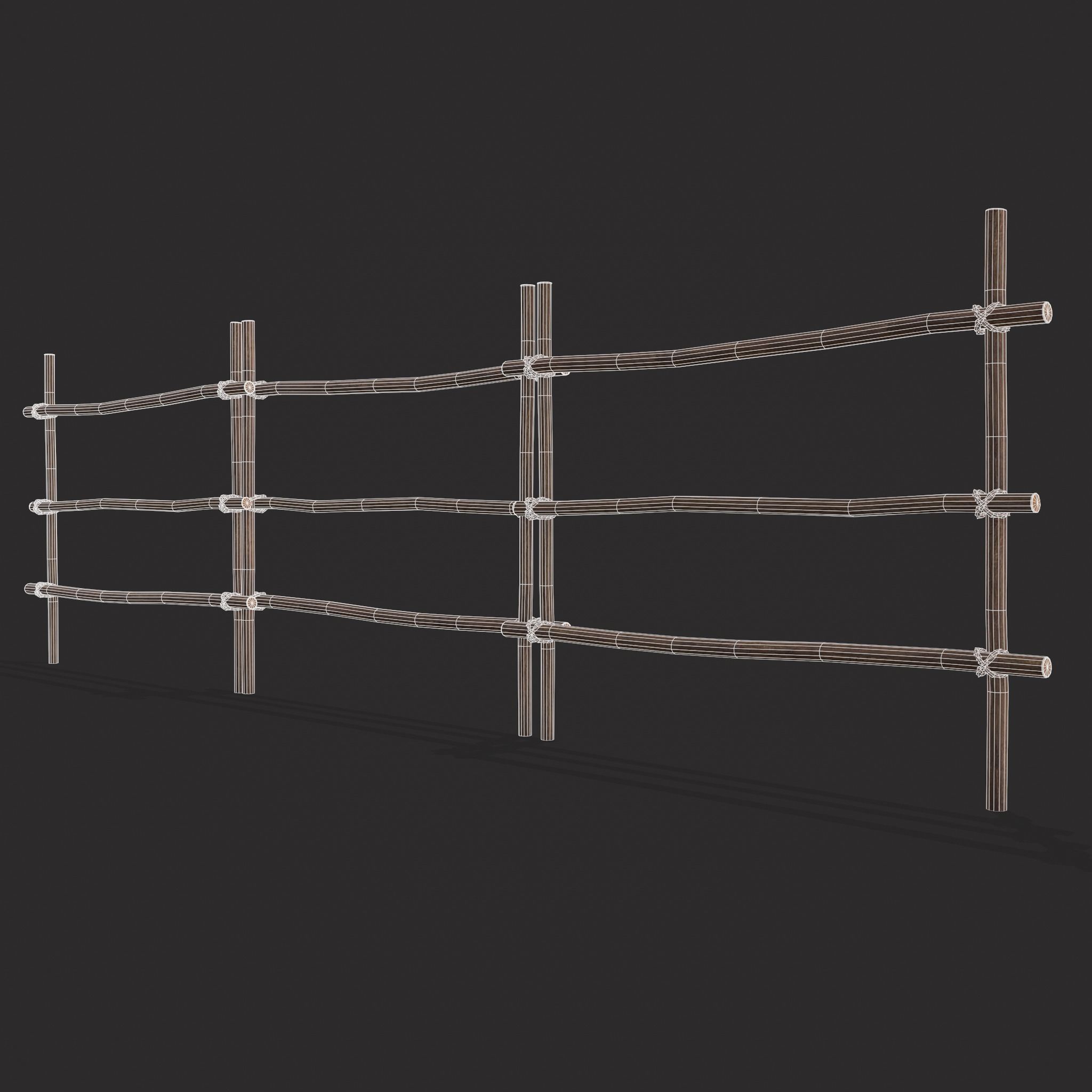 Small Animal Fences Low-poly 3D model_45