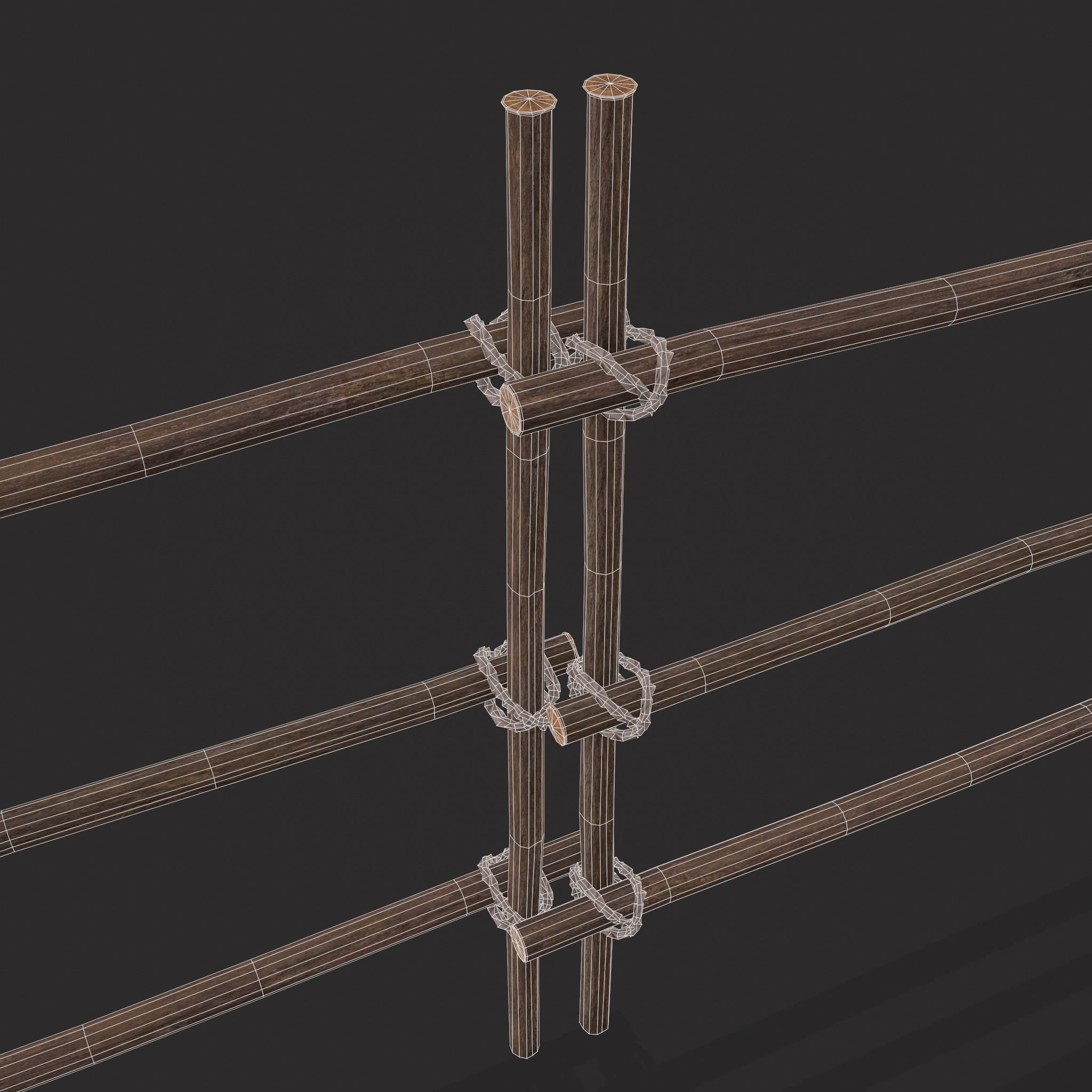 Small Animal Fences Low-poly 3D model_47