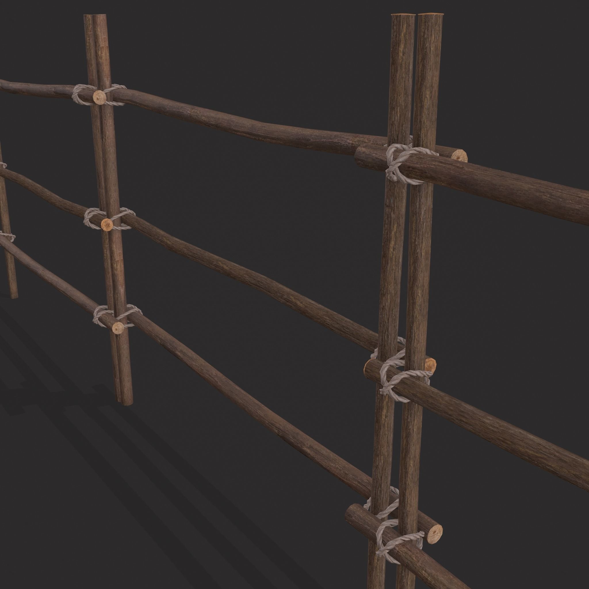 Small Animal Fences Low-poly 3D model_48