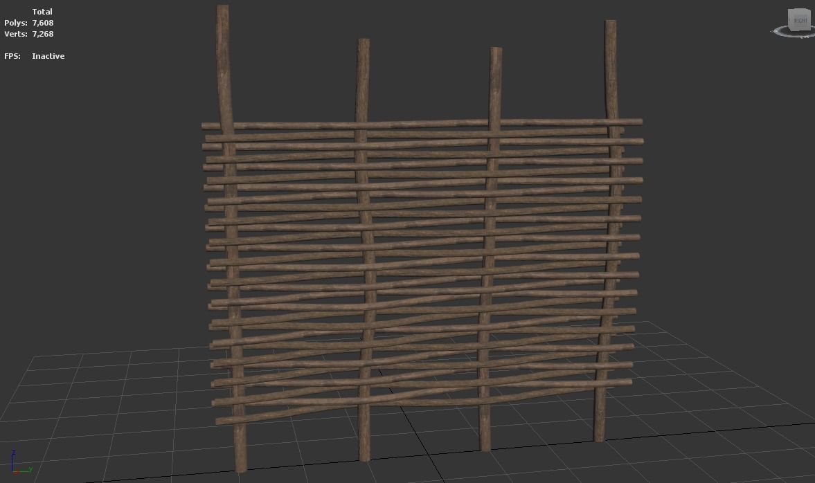 Small Animal Fences Low-poly 3D model_55