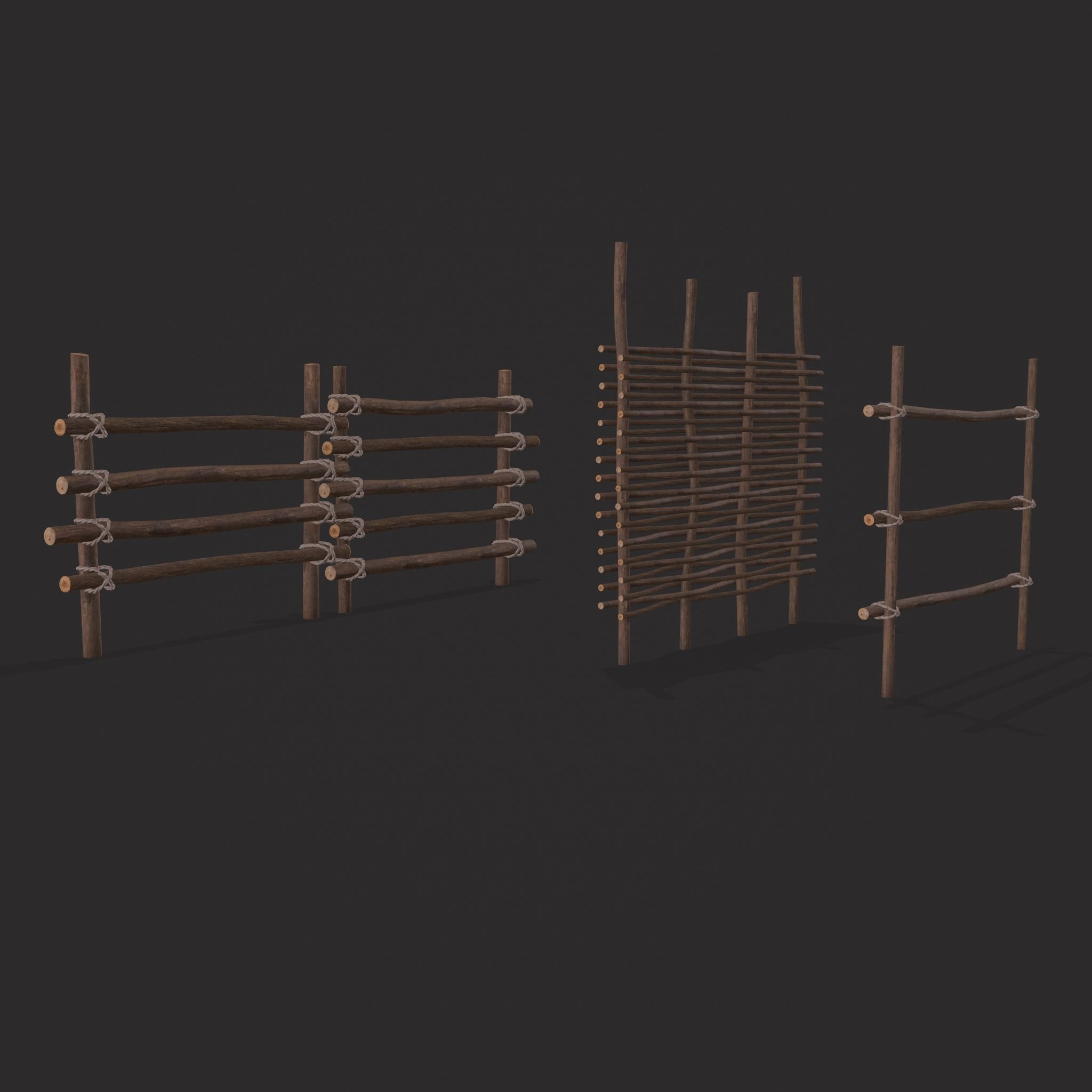 Small Animal Fences Low-poly 3D model_52