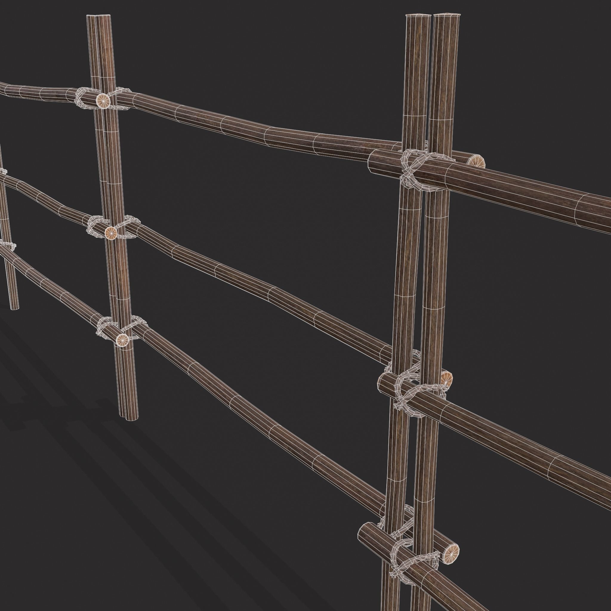 Small Animal Fences Low-poly 3D model_49