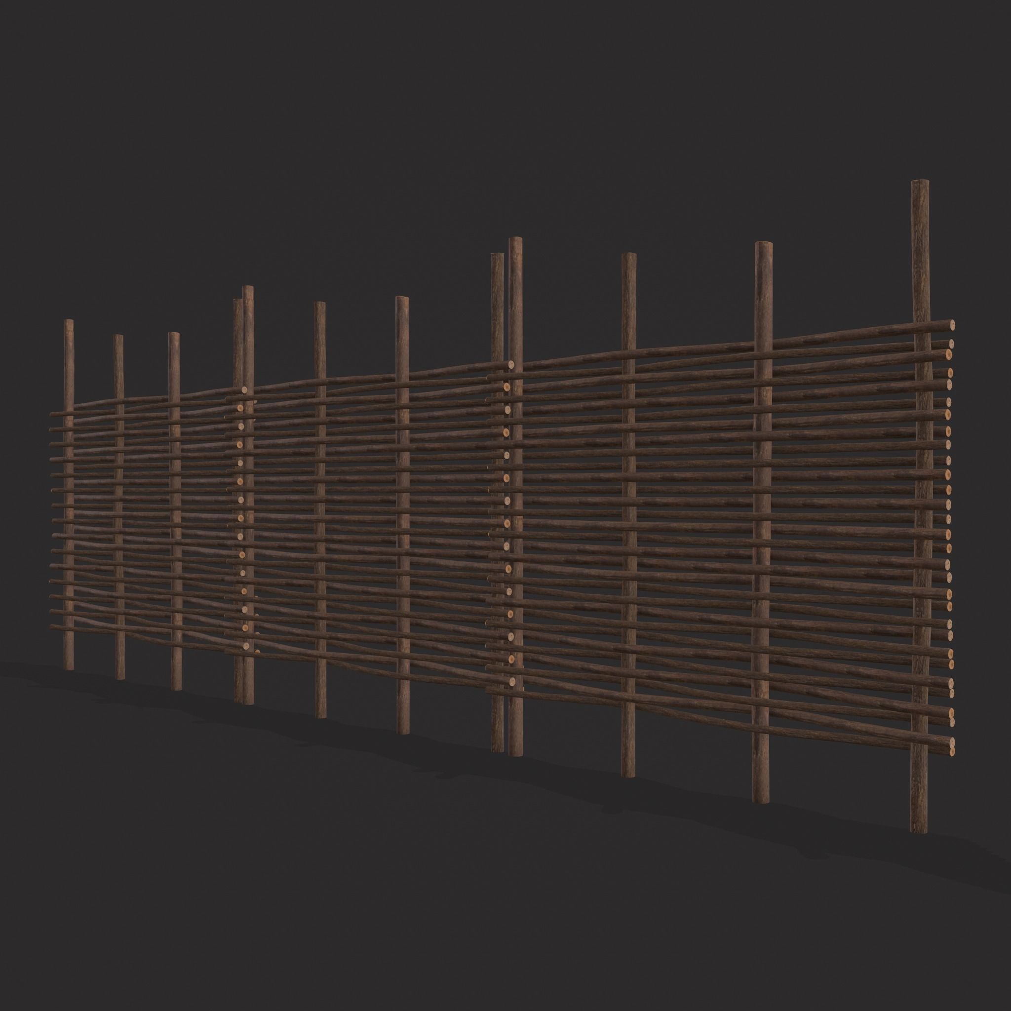 Small Animal Fences Low-poly 3D model_13