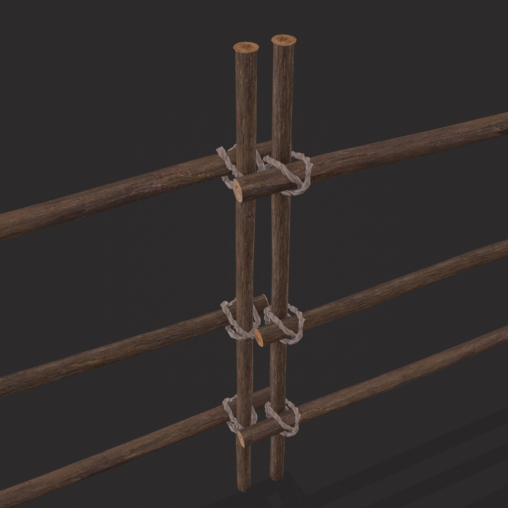 Small Animal Fences Low-poly 3D model_46
