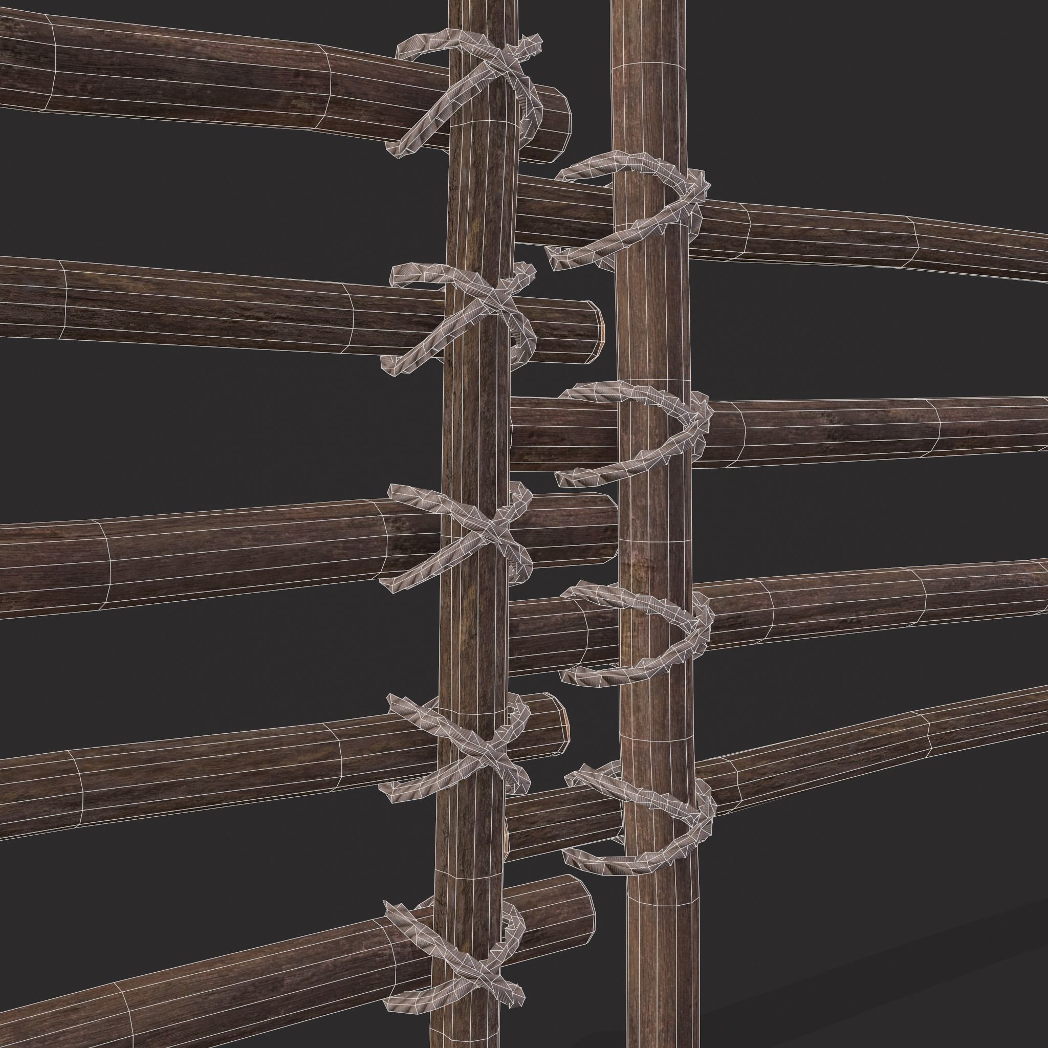 Small Animal Fences Low-poly 3D model_25