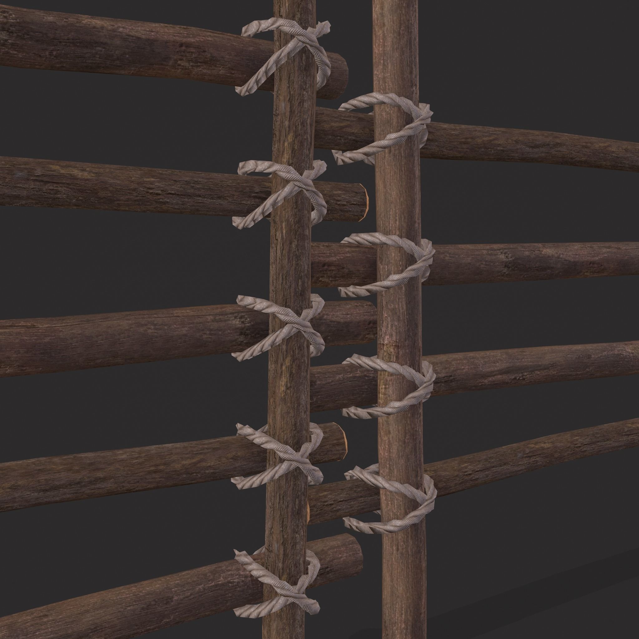 Small Animal Fences Low-poly 3D model_24