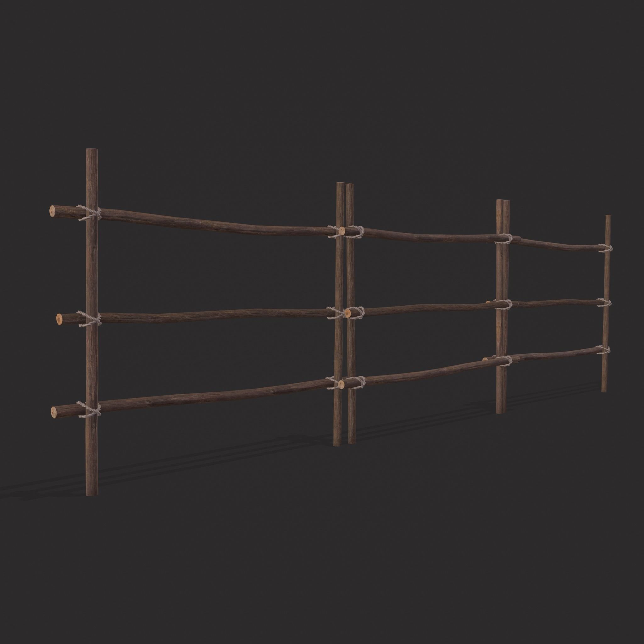 Small Animal Fences Low-poly 3D model_42