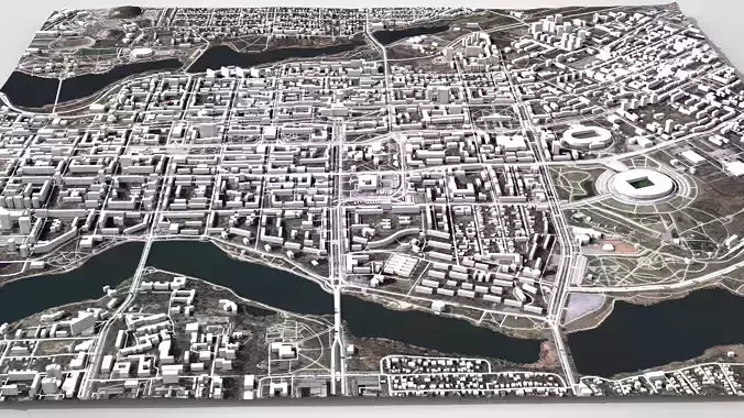 Cityscape Donetsk Ukraine