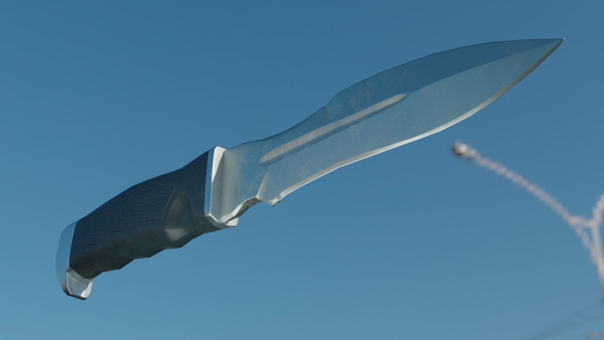 Military Army Knife PBR Low-poly game-ready Low-poly 3D model_3