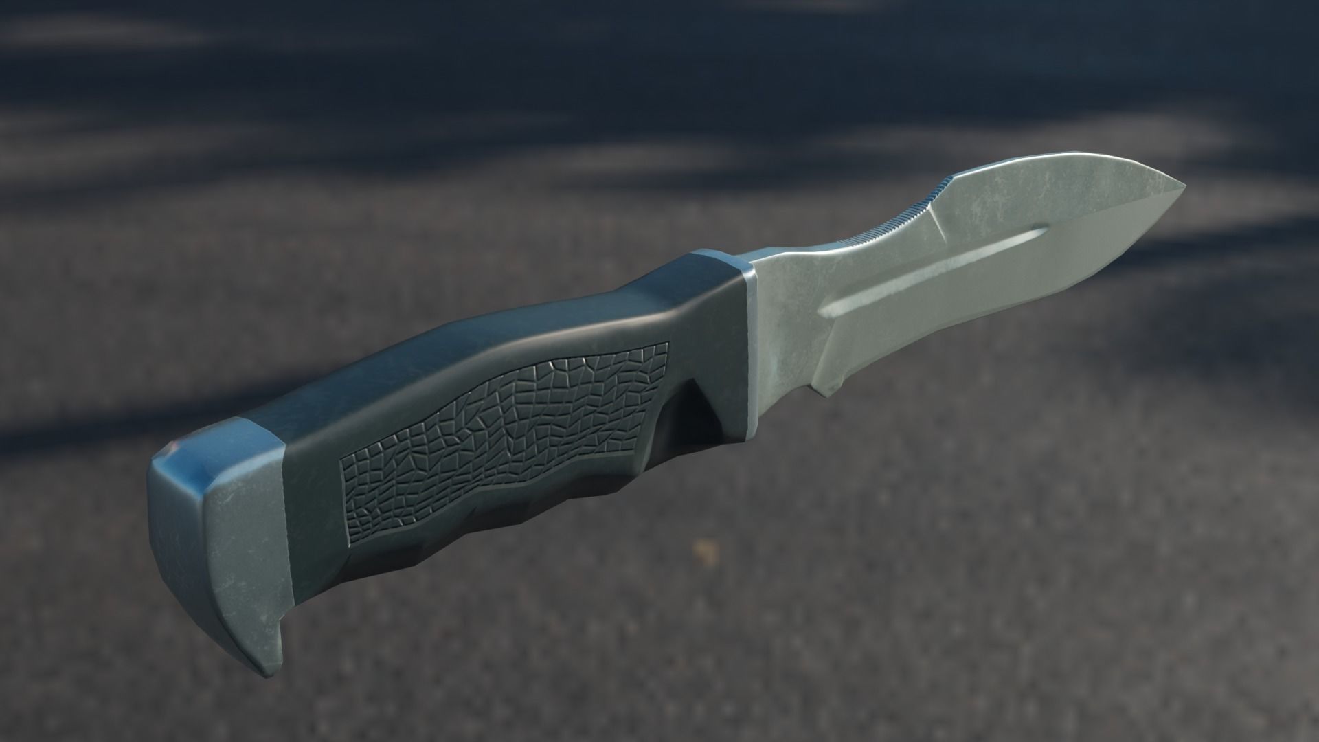 Military Army Knife PBR Low-poly game-ready Low-poly 3D model_1