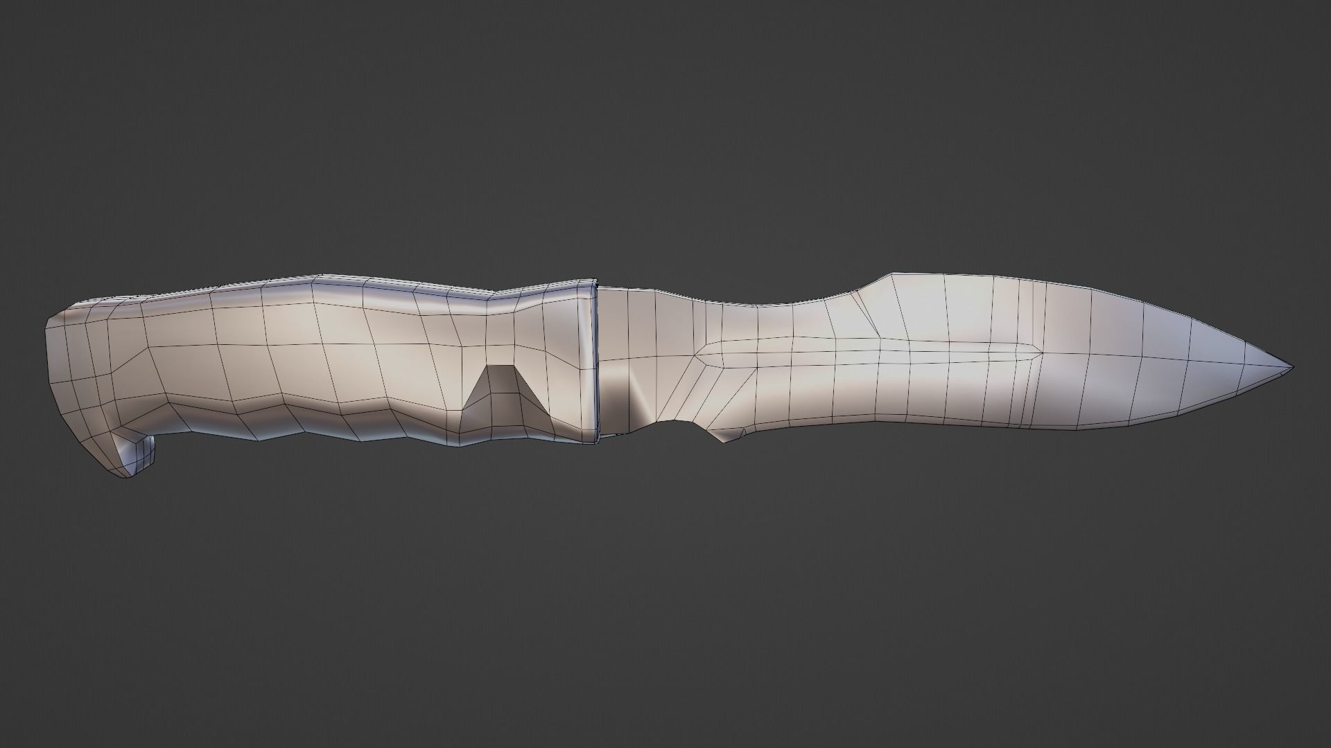 Military Army Knife PBR Low-poly game-ready Low-poly 3D model_5