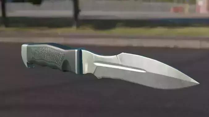 Military Army Knife PBR Low-poly game-ready