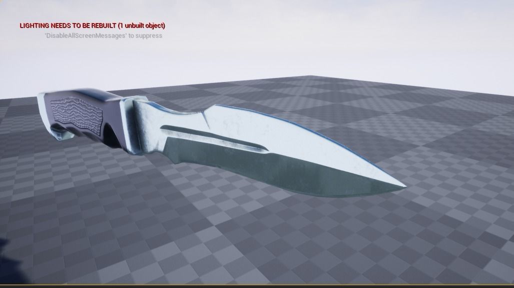 Military Army Knife PBR Low-poly game-ready Low-poly 3D model_6
