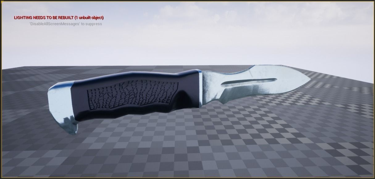 Military Army Knife PBR Low-poly game-ready Low-poly 3D model_7