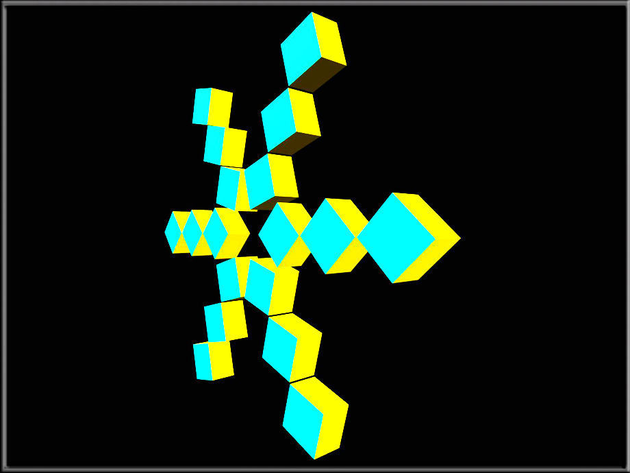 Snowflake 03 Low-poly 3D model_3