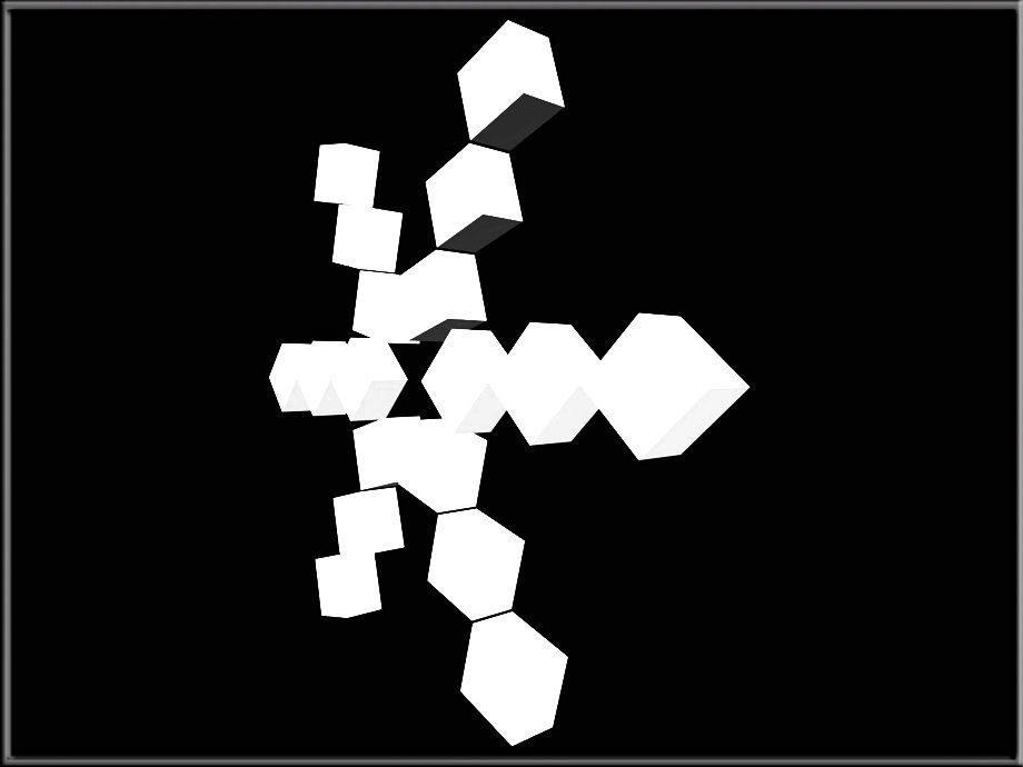 Snowflake 03 Low-poly 3D model_2
