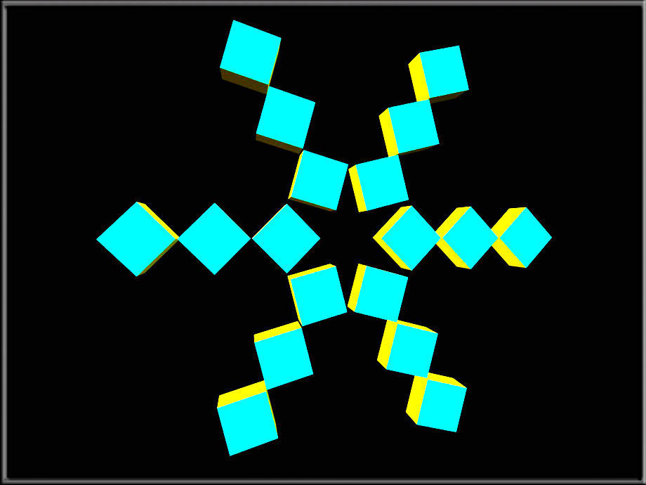 Snowflake 03 Low-poly 3D model_5