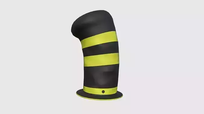 Cartoon Long Hat 02 Black Yellow - Character Design Fashion