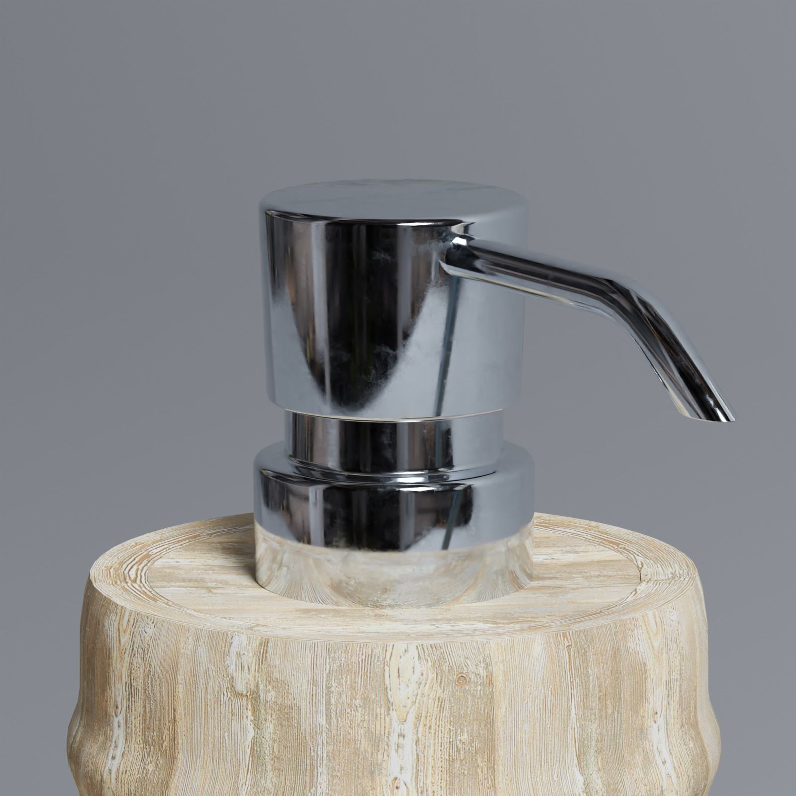 Wooden Bathroom Accessories Decorative Set  3D model_3