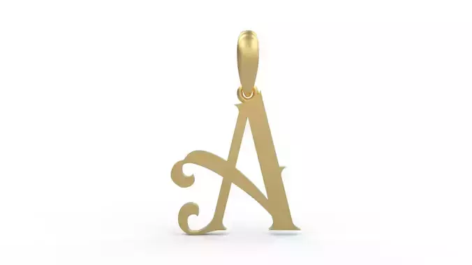 Initial Letters Pendant Abhinaya A 3D print model
