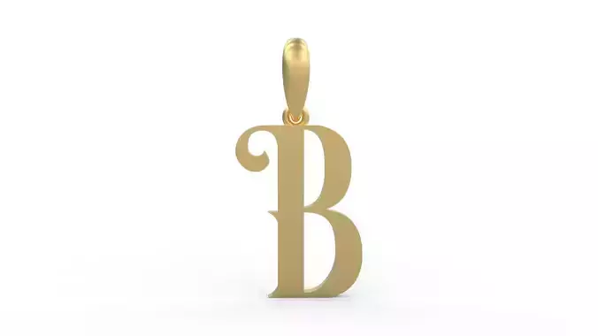 Initial Letters Pendant Abhinaya B 3D print model