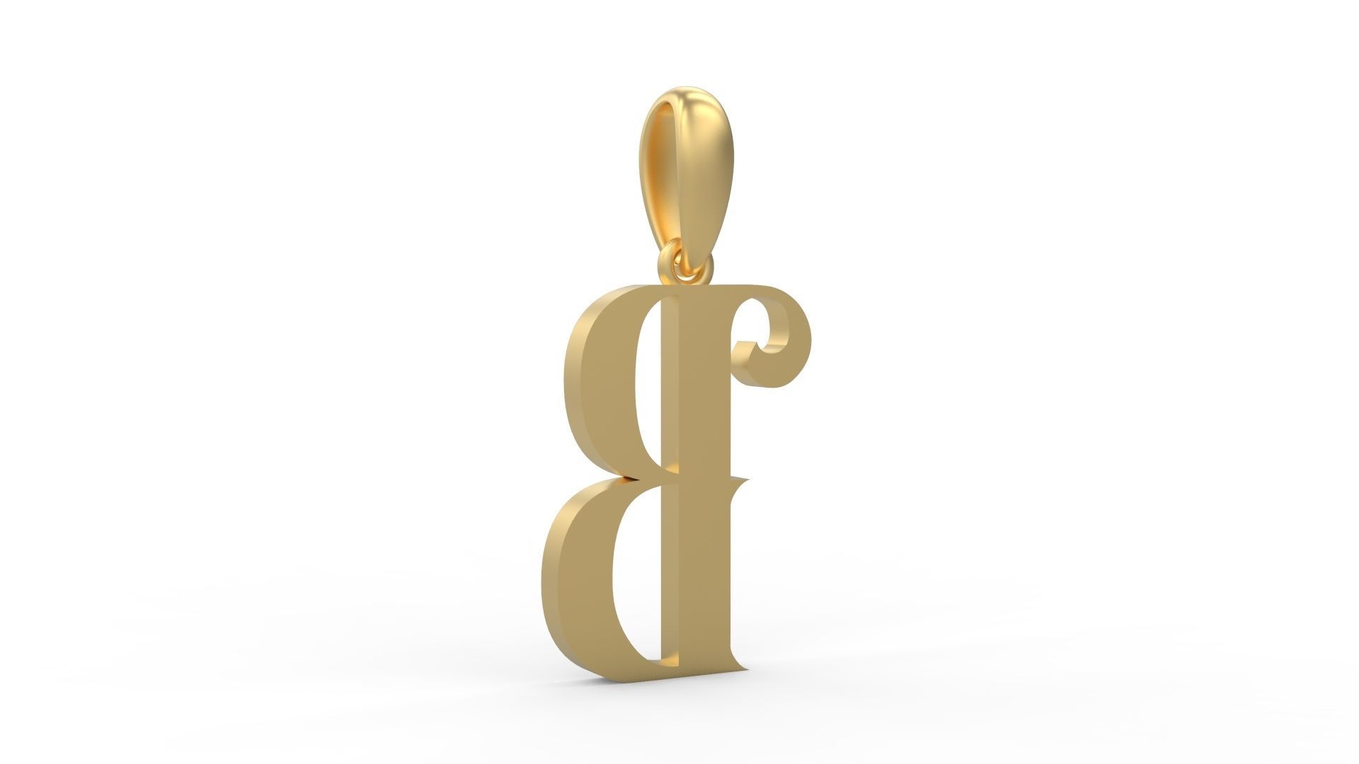 Initial Letters Pendant Abhinaya B 3D print model_3