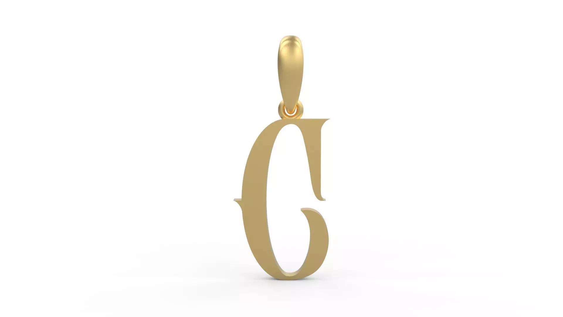 Initial Letters Pendant Abhinaya C 3D print model_0