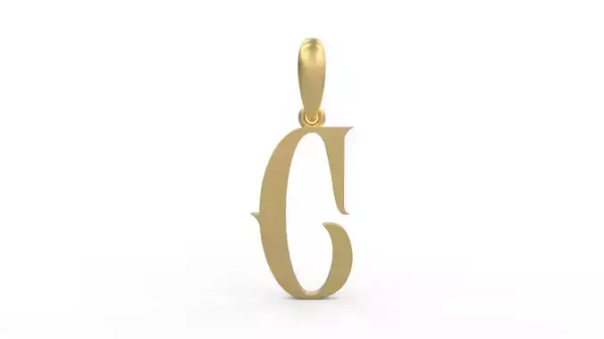 Initial Letters Pendant Abhinaya C 3D print model