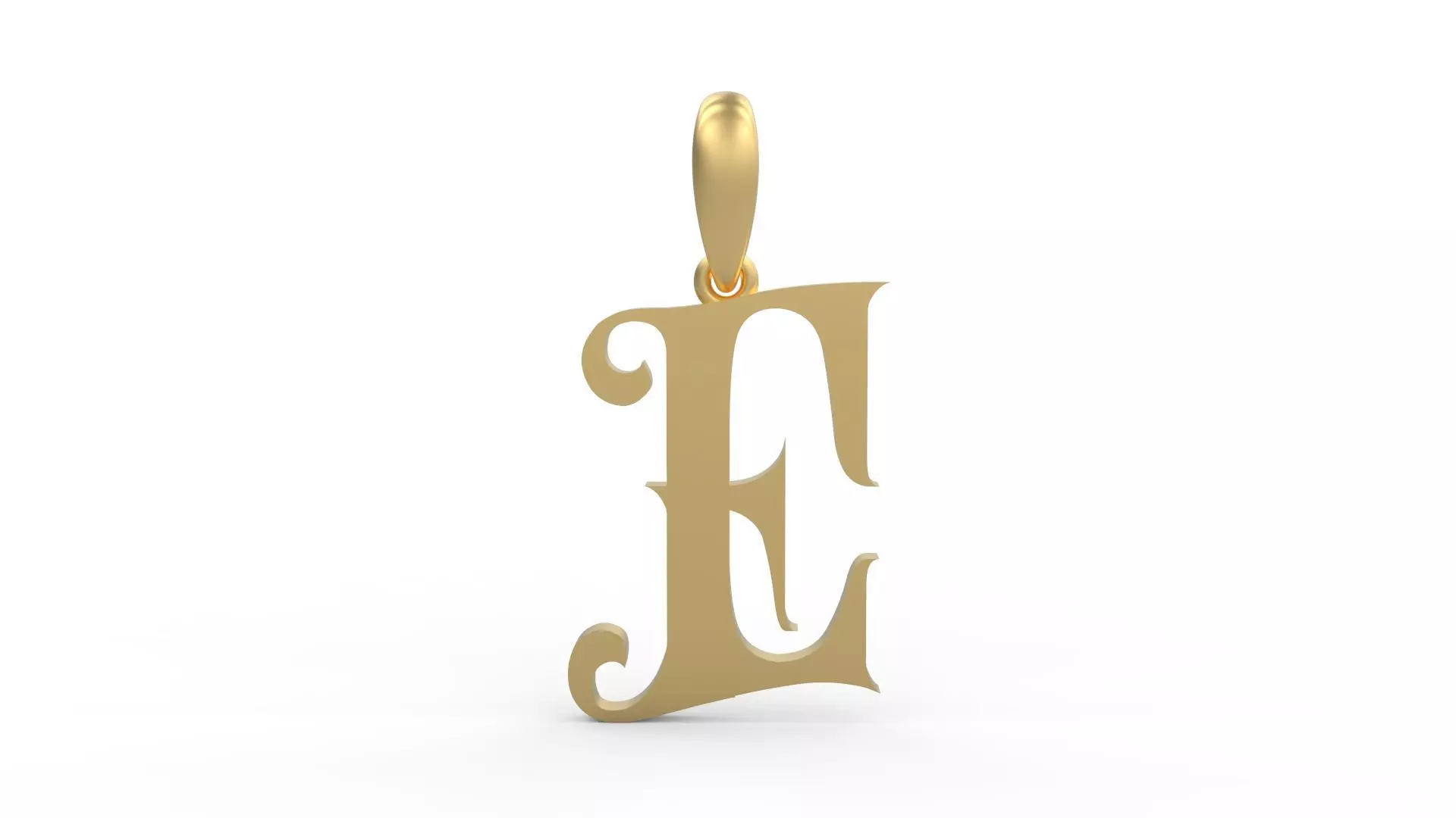 Initial Letters Pendant Abhinaya E 3D print model_0