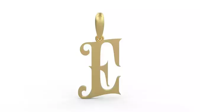 Initial Letters Pendant Abhinaya E 3D print model